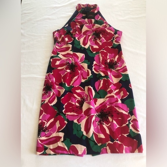Trina Trina Turk Women's Floral Printed Ponte midi Dress, Pink Sz 16 - Picture 4 of 17